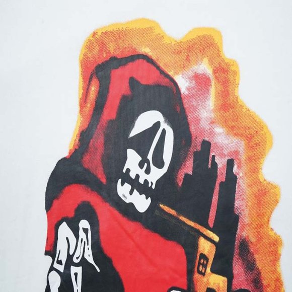 STUSSY Skull Dog T-Shirt - White Short Sleeve - Picture 13 of 16